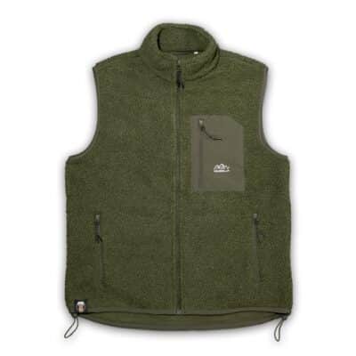 GSW2522 - Sherpa Fleece Vest - Army Green