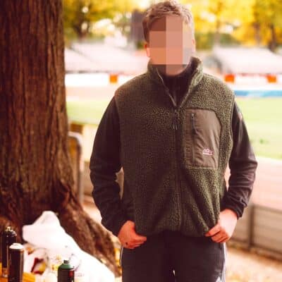 Alternative view of GSW2522 - Sherpa Fleece Vest - Army Green